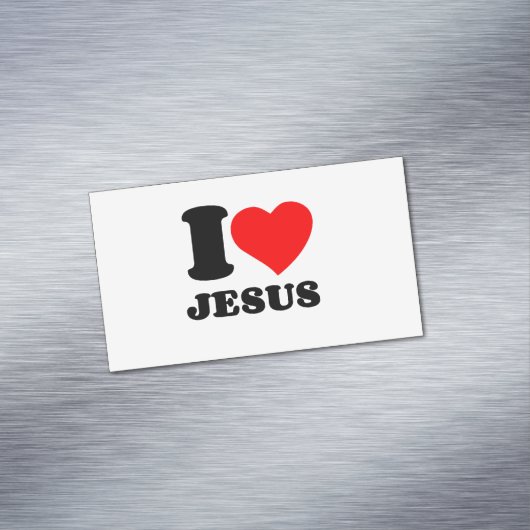 私は教会のキリスト教徒にイエスを愛している マグネット名刺 (インサイチュ)