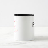 私は教会のコーヒーマグwクロスが大好き マグカップ (中央)