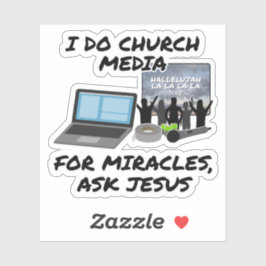 私は教会のメディアで奇跡の頼イエス、教会 シール