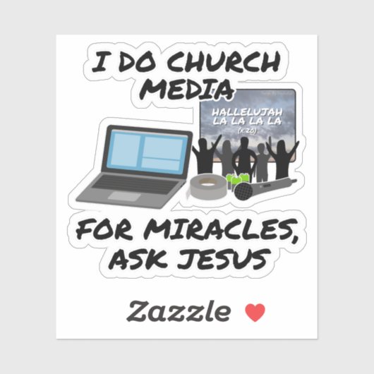 私は教会のメディアで奇跡の頼イエス、教会 シール (シート)