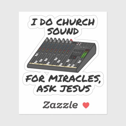 私は教会の音を奇跡の頼イエス、教会 シール (シート)
