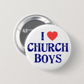 私は教会男の子を愛します 缶バッジ (正面&裏面)