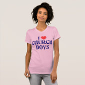 私は教会男の子を愛します Tシャツ (正面フル)