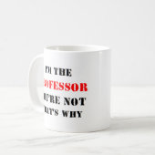 私は教授です コーヒーマグカップ (正面左)