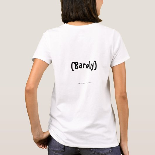 私は教授を生き延びました Tシャツ (裏面)