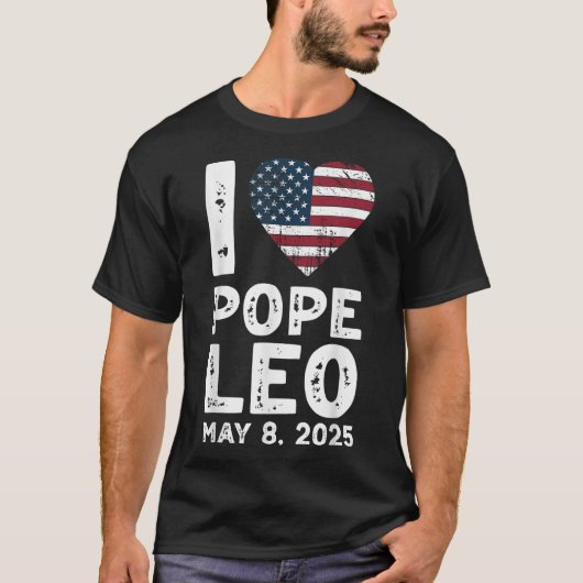 私は教皇レオが大好き Tシャツ (正面)