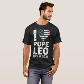私は教皇レオが大好き Tシャツ (正面フル)