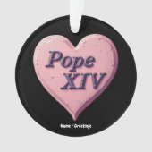 私は教皇レオ14世が大好き私たちの父賛美生き オーナメント (正面)