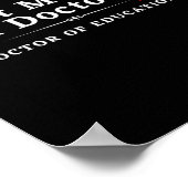 私は教育博士号を取得した ポスター (角)