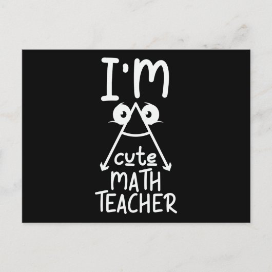 私は数学が可愛い先生 ポストカード (正面)