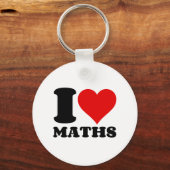 私は数学が大好きだ キーホルダー (正面)