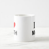 私は数学が大好きです コーヒーマグカップ (中央)