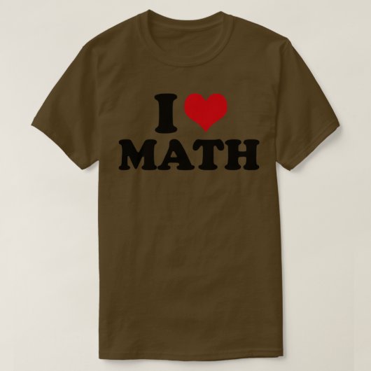 私は数学が大好き先生 Tシャツ (デザイン正面)