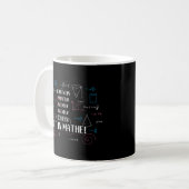 私は数学が得意だ コーヒーマグカップ (正面左)