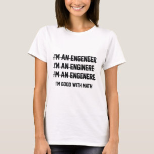 私は数学が得意だ Tシャツ