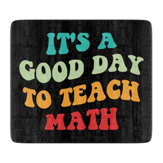 私は数学が良い日教えだ カッティングボード (正面)