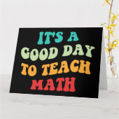 私は数学が良い日教えだ カード (黄色い花)