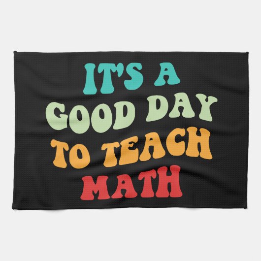 私は数学が良い日教えだ キッチンタオル (横)