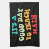 私は数学が良い日教えだ キッチンタオル (縦)