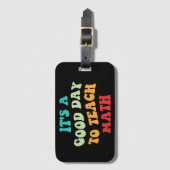 私は数学が良い日教えだ ラゲッジタグ (正面縦)