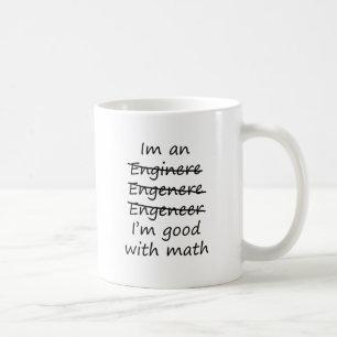 私は数学とよいエンジニアです コーヒーマグカップ
