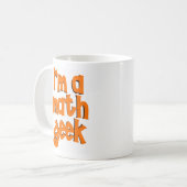私は数学のオタクです コーヒーマグカップ (正面左)