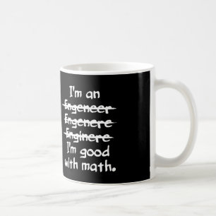 私は数学のマグとよいエンジニアのおもしろいなタイプエラーです コーヒーマグカップ