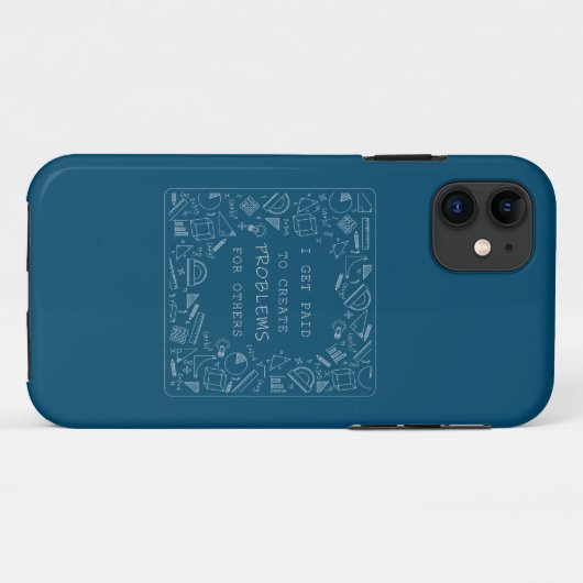 私は数学の先生を作るためにおもしろい支払われる Case-Mate iPhoneケース (裏面(横))