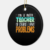 私は数学の先生 セラミックオーナメント (左)