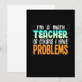 私は数学の先生 招待状 (正面/裏面)