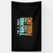 私は数学の先生 横断幕 (縦)