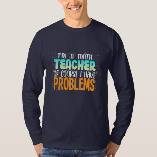 私は数学の先生 Tシャツ (正面)