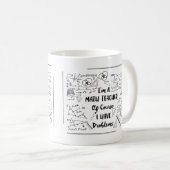 私は数学の教師です当然私が問題を有する コーヒーマグカップ (正面右)