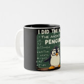 私は数学をした ツートーンマグカップ (正面左)