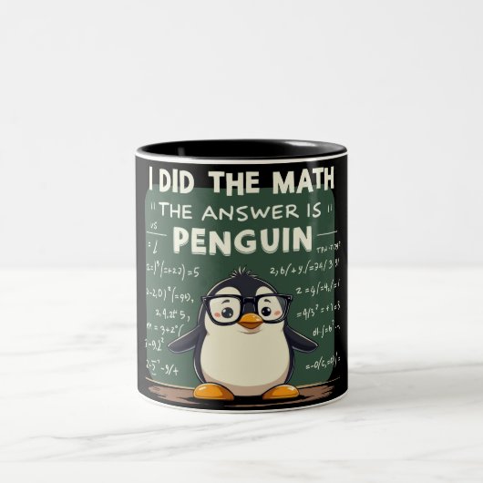 私は数学をした ツートーンマグカップ (中央)