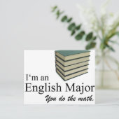 私は数学をや専攻のる英語です。 ポストカード (スタンド正面)