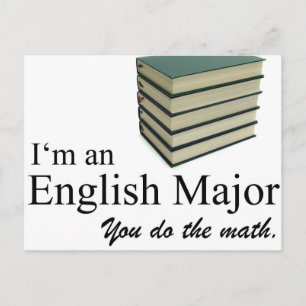 私は数学をや専攻のる英語です。 ポストカード