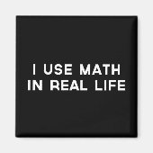 私は数学を人生で実在使う マグネット (正面)
