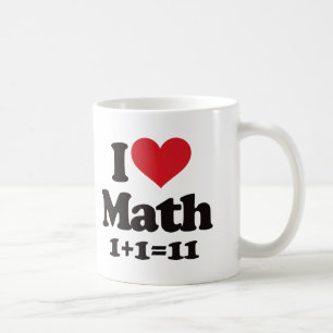 私は数学を愛します! コーヒーマグカップ
