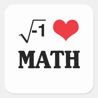 私は数学を愛します スクエアシール
