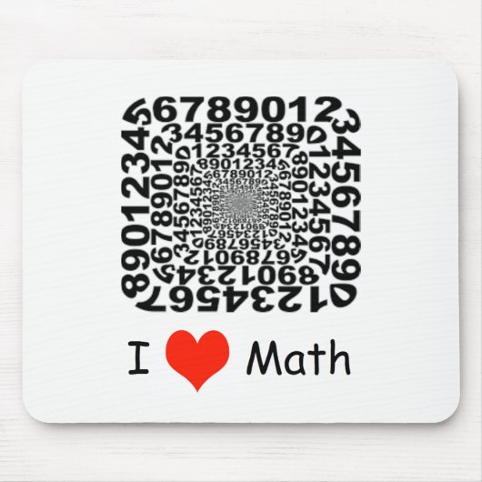 私は数学を愛します マウスパッド (正面)