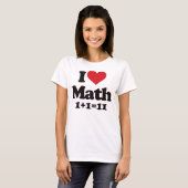 私は数学を愛します! Tシャツ (正面フル)