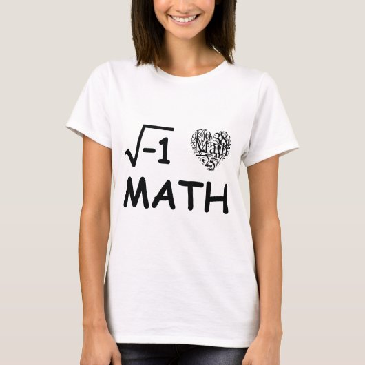 私は数学を愛します Tシャツ (正面)