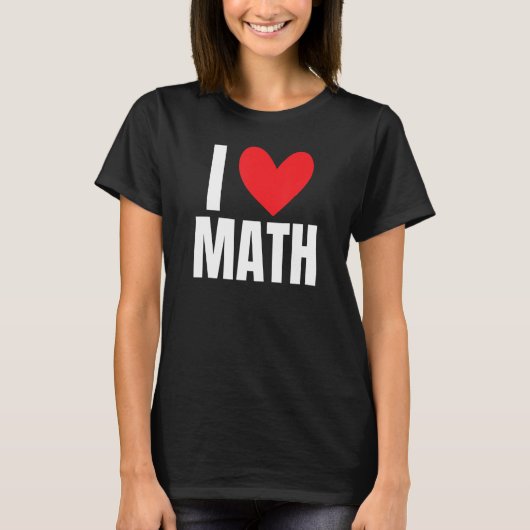 私は数学コーチ先生スクールチューター代数トリが大好き Tシャツ (正面)