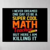 私は数学先生数学Math Lover Student ポスター (正面)