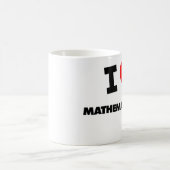 私は数学者を愛します コーヒーマグカップ (中央)