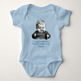 私は整備士が必要だ、私のシャーシにリークがある ベビーボディスーツ