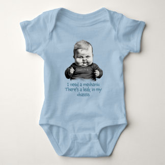 私は整備士が必要だ、私のシャーシにリークがある ベビーボディスーツ
