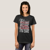 私は整備士スペルミス私は車のオートリペアマンを修正 Tシャツ (正面フル)