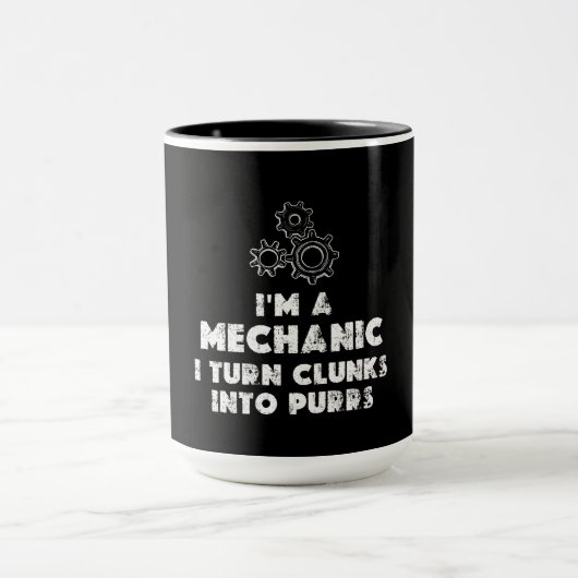 私は整備士 おもしろい マグカップ (中央)